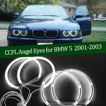 Højde Kvalitet CCFL-Angel Eyes Kit Varm Hvid Glorie Ring til BMW 5-serie E39 OEM 2001-2003 Demon Øje