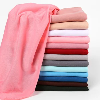 Kvinde Mode Modal Bomuld ensfarvet Tørklæde Hijab Høj Kvalitet Blød Wrap Tørklæde Sjal Muslimske Hoved Tørklæde 30 farver 2256