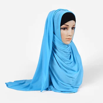 Kvinde Mode Modal Bomuld ensfarvet Tørklæde Hijab Høj Kvalitet Blød Wrap Tørklæde Sjal Muslimske Hoved Tørklæde 30 farver