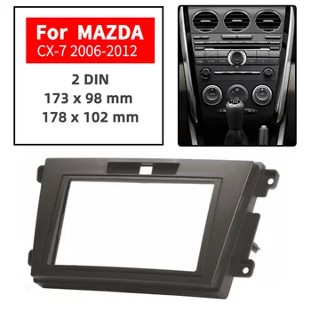 08-007 2 DIN Bil DVD-Radio fascia facia panel Frame plade til MAZDA CX-7 2006-2012 Stereo Audio CD-Installation Kit facia