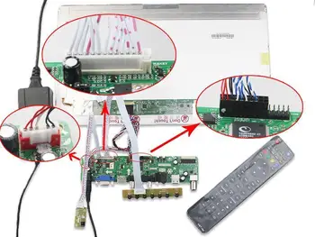 Panel Skærm kit til HSD101PWW1-A00-Controller board-driver yrelsen LCD LED 1280X800 fjernbetjening 40pin USB-LVDS HDMI VGA AV TV56