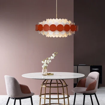 Post-moderne, Kreativ Farve Lysekrone Fashion Simpel Hængende Lampe til Stue Spisestue køkken Indretning lamper