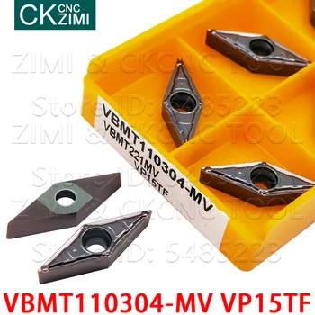 VBMT110304-MV VP15TF VBMT221-MV VP15TF hårdmetal skær Interne Eksterne Drejning Sæt CNC drejebænk Værktøjer VBMT til rustfrit stål