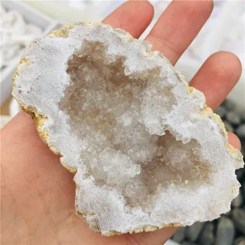 Naturlig mineral krystal kvarts hvid krystal hulen prøve energi heler