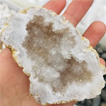 Naturlig mineral krystal kvarts hvid krystal hulen prøve energi heler