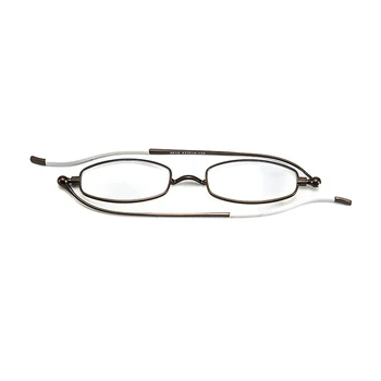 Zilead 360 Drejbar Metal Anit Blå Lys Læsning Briller Mænd Virksomheder UV Presbyopic Langsynethed Briller Med Case+1,0 til+4.0