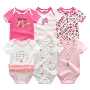 2020 Nyfødte 6STK/meget 0-12M Baby Pige Tøj Bomuld Baby Boy Tøj Piger, Baby Tøj Unicorn Bodyer Roupa de bebe