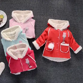 BibiCola spædbarn baby piger jakker mode bebe tegnefilm fur hættetrøjer outwear lille barn, børn tøj, baby sport jakker frakker