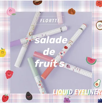 FLORTTE frugtsalat Series Color Vandtæt Flydende Eyeliner, Lang-varige og Ikke-udtværing Let at Bære Eye Makeup Kosmetik