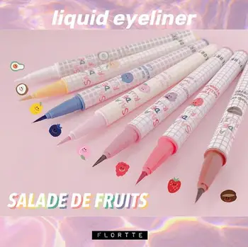 FLORTTE frugtsalat Series Color Vandtæt Flydende Eyeliner, Lang-varige og Ikke-udtværing Let at Bære Eye Makeup Kosmetik