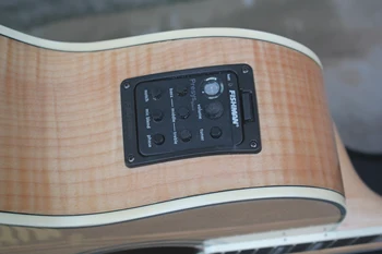 Kina guitar factory custom nye naturlige farve j 200 Akustisk El-guitar med tilfældet med EQ Afhentning 8pai