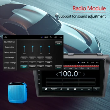 AMPrime Android Radio Stereo 2 din-9