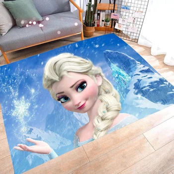 Disney Frosne Prinsesse Aisha Serie Børns tæppe Hjem soveværelse badeværelse Tegnefilm, non-slip mat Girl room decoration pude