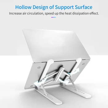 Justerbar Desktop, Laptop Stand Non-Slip Sammenklappelig Tablet-Holder Til Macbook Pro Air Indehaveren Notebook Støtte Laptop Tilbehør