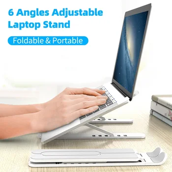 Justerbar Desktop, Laptop Stand Non-Slip Sammenklappelig Tablet-Holder Til Macbook Pro Air Indehaveren Notebook Støtte Laptop Tilbehør