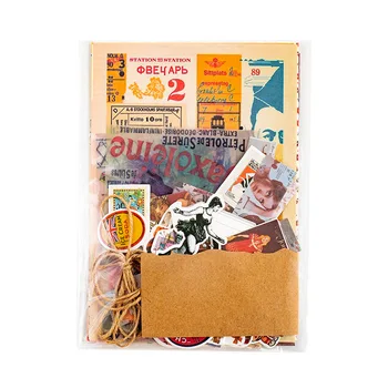 10sets/masse Memo Puder Sticky Notes Retro Rejser Junk Tidende Scrapbooking Klistermærker Kontor Skolens brevpapir