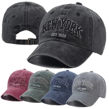 Høj Kvalitet, Brand New York Vasket Bomuld Cap Til Mænd, Kvinder Gorras Snapback Caps Kasketter Casquette Far Hat Udendørs Cap