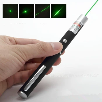 Grøn Farve Laser Pen 5mW Stråle Lys, Laser Lys Jagt lasersigte Enhed Spille Cat Kontor Undervisning Udendørs Værktøjer EDC Gear