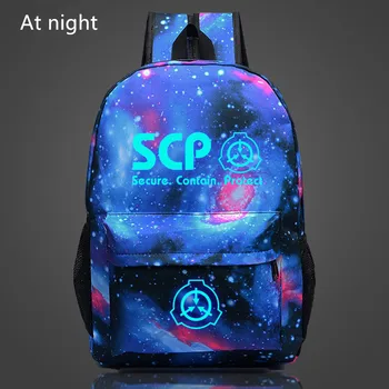 Nye SCP rygsække, Specielle Inddæmning Procedurer Foundation lysende rygsæk kvinder, mænd, teenagere shoolbag rygsæk laptop Tasker