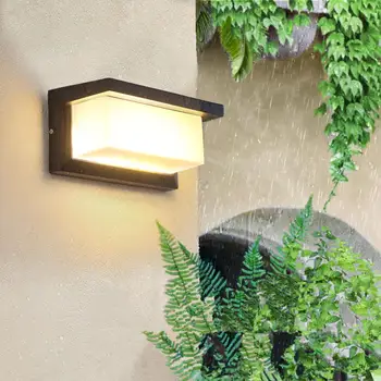 Litake Moderne Offentlig Indretning Vandtæt LED væglampe Værftet Street Græsplæne Lys Dekoration