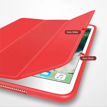Smart Cover Til iPad Mini 4 Ultra Slim Flip PU Læder Trifold Stå Magnetisk cover + Hårdt PC tilbage etui til ipad mini 4 5 3 cover