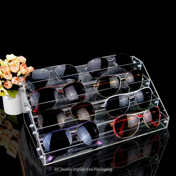5cm Bred Akryl Solbriller Display Briller, der Viser Rack Hylde Smykker Holder Kosmetiske Fremvise Ur, der Viser Box