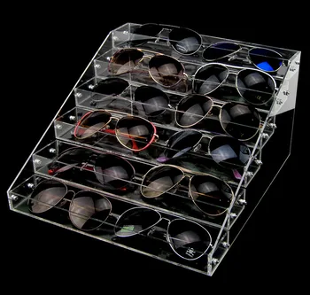 5cm Bred Akryl Solbriller Display Briller, der Viser Rack Hylde Smykker Holder Kosmetiske Fremvise Ur, der Viser Box