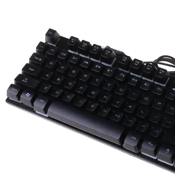 USB-Kablet Gaming Tastatur 104-Tasten Mekaniske Følelse Gamer-Tastatur til Computeren