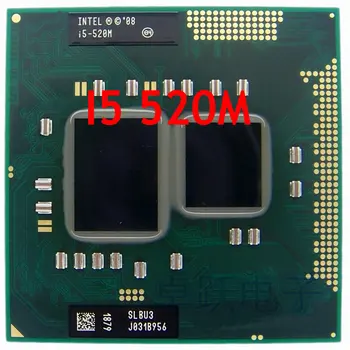 Original Intel core-Processor I5-520M 3M Cache 2,4 GHz Bærbar computer, Bærbare Cpu Processor Gratis Fragt I5-520M 24544