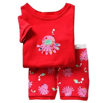 Piger Pyjamas Sæt 2 3 4 5 6 7 års Søde Giraf Baby Tøj, der Passer Sommer Pige Prinsesse Børn pijamas Spædbarn tøj sæt 2472