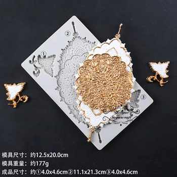 Bryllup Kage Dekoration silikone formen fondant skimmel kage udsmykning værktøjer chokolade gumpaste skimmel