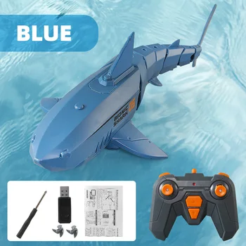 2,4 G RC Haj Fisk Båd Fjernbetjening Agn Båd Mini Radio Elektronisk Haj Fisk Båd Toy Simulering Legetøj For Børn