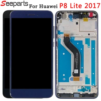 For Huawei P8 Lite 2017 LCD-Skærm Touch screen Digitizer Assembly Med Ramme Erstatning For Huawei P8 Lite LCD-2017