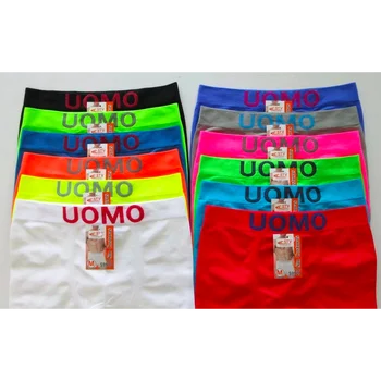 12 underbukser BOXER farver størrelse UOMO S-M-L-XL seamless undertøj sexede mand trusser underbukser Spanien gratis 25156