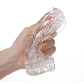 Masturbator til mænd Simulering Vagina sexlegetøj Transparent Vagina Voksen Endurance Sport Sex Produkt Vakuum Mandlige Cup