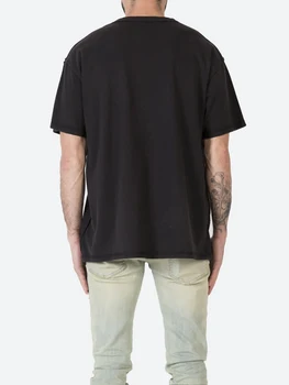 Drop shipping OS SIZE Bomuld SORT Mænd T-shirt Big Size Overstørrelse kat print mænd Tshirt cool løs t-shirt herre t-shirts