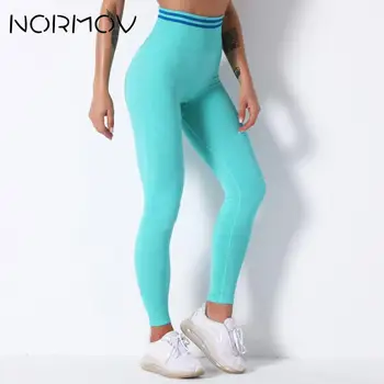 NORMOV Problemfri Kvinder Yoga Bukser, Sport Fitness Mave Træning af Kontrol Leggings Joggings Trænings-og Kører Push-Up Leggings Kvindelige