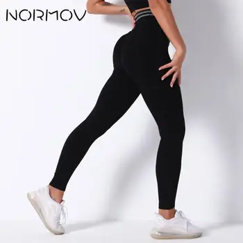 NORMOV Problemfri Kvinder Yoga Bukser, Sport Fitness Mave Træning af Kontrol Leggings Joggings Trænings-og Kører Push-Up Leggings Kvindelige
