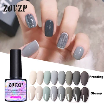 ZOVZP Gel Polish 2020 Nye Nail Beauty Nail-gel Simple Grå Serie Gel Polish Farve 8 Farver Neglelak-gel Sæt Nail Art 25718