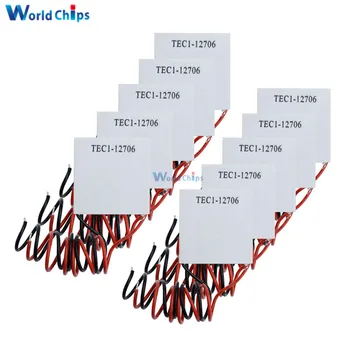 10STK TEC1 12706 12V 6A i TEF Termoelektrisk Peltier Køler TEC112706 Heatsink Plade Modul (TEC1-12706) 25865