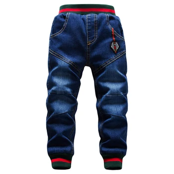 Vinteren Store Drenge Jeans, Bukser 2-14Yrs Børn Tykkere Tilføje Uld Bukser Casual Vask Blå Jeans af Denim, Fløjl Overtøj Varme Bukser