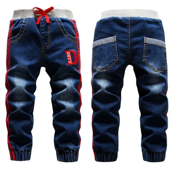 Vinteren Store Drenge Jeans, Bukser 2-14Yrs Børn Tykkere Tilføje Uld Bukser Casual Vask Blå Jeans af Denim, Fløjl Overtøj Varme Bukser