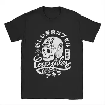 Kapslerne T-Shirts til Mænd Akira Kaneda Tetsuo Japan Manga Awesome Ren Bomuld t-Shirts Runde Krave T-Shirt med Print Tøj