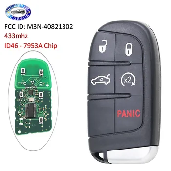 4+1 Knapper Smart Fjernbetjening Bil Key Fob 433mhz ID46 Chip 7953A for Chrysler 200 300 2011-2018 FCC: MN3-40821302