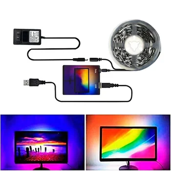 1M~ 5M WS2812B LED Strip USB dc 5 v ws2812 Pixel lampe tape Desktop PC, Tv/TV-skærmens Baggrundslys belysning 26086