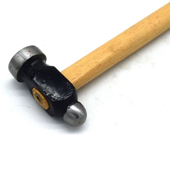 Smykker Jagter Hammer Træ-Håndtag Kugle-pen & Fladt Ansigt 25mm Hamre Guldsmed Sølvsmed Værktøj