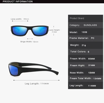 Polariserede Solbriller Kvinder UV400 Sort Ramme Sports solbriller Mænd Brand Designer Kørsel Brillerne Gafas 2020 Hot