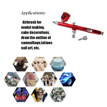 Airbrush Kit Lille Spray Pumpe Pen Sæt Til Nail Art Ansigtsmaling Kage Farve Airbrush Tool Spray Pen Sprøjtepistol Udsmykning Børster