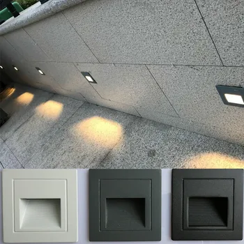 IP65 Vandtæt væglampe Underground Led-Trin Trapper Lys Udendørs Footlight Forsænkede Hjørne væg Lampe udvendige have lys