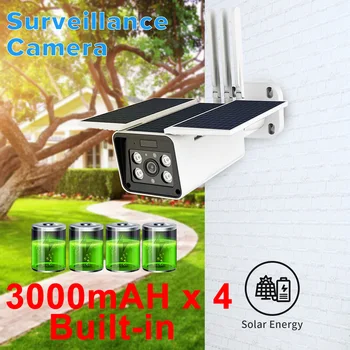 TUYA 1080P Sol Kamera Udendørs Vandtæt Trådløs Batteri Kamera nattesyn To-Vejs Audio indbygget 12000mAh Smart APP Liv